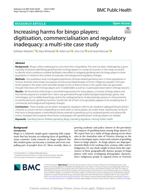 is bingo a form of gambling|Increasing harms for bingo players: digitisation, .